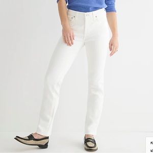J Crew Vintage 9”  Slim Straight jean in white. NWT. 26
